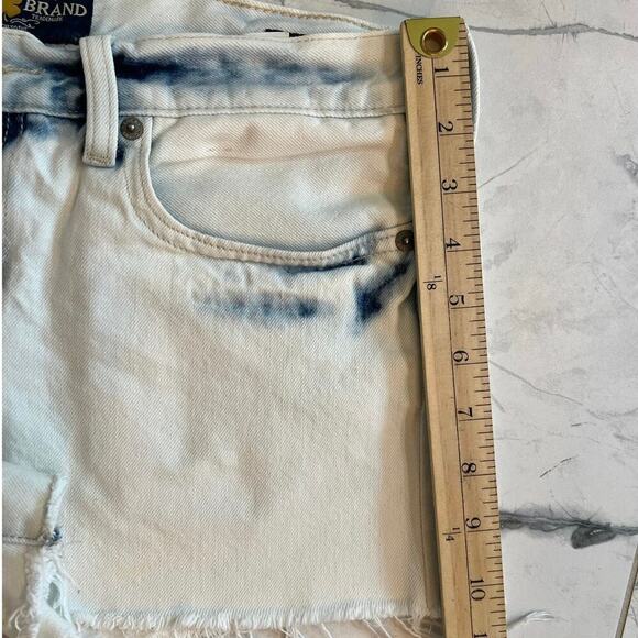 Lucky Brand The Cutoff bleached raw hem denim jeans shorts Size 6/28 - Picture 10 of 16